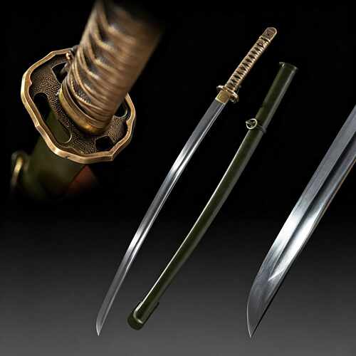 98式日本军刀金属鞘指挥刀佩刀东洋长刀katana收藏道具摆件未开刃