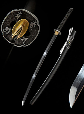 外贸覆土烧刃一体日本刀武士刃