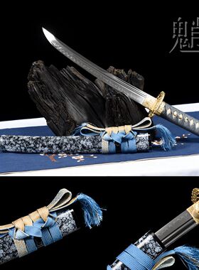 龙泉市刀剑短款小乌丸T10钢覆土