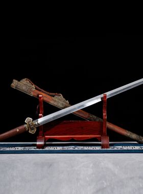 龙泉市刀剑影视花纹钢四面唐清剑