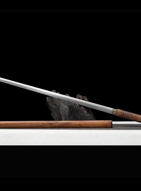 唐横刀素装刀剑一体花纹钢锻打