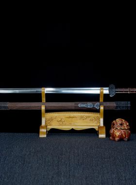 龙泉市刀剑高锰钢瓦面秦汉剑