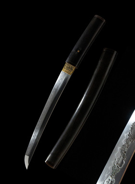 龙泉市手工一体短刀黑檀居合刀