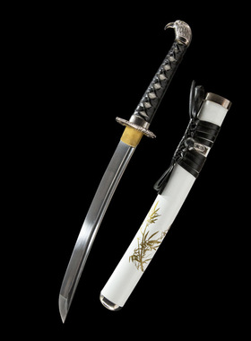 外贸回货手工一体东洋胁差短刀