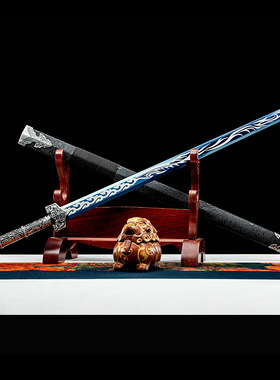 龙泉镇宅宝剑真剑六面汉剑长