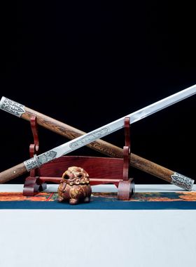 龙泉市刀剑高锰钢素装一体唐剑