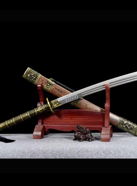 龙泉镇宅宝剑康熙御刀战刀锰钢