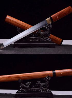 龙泉市刀剑短刀唐横刀T10钢烧刃