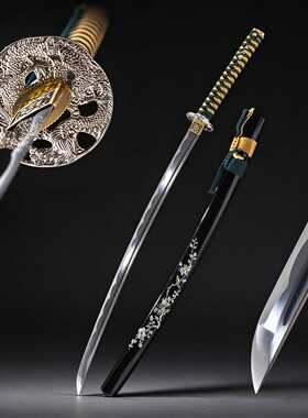 手工一体东洋居合道武士刃长刀日本刀钢刀龙泉刀剑katana未开刃