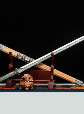 龙泉市刀剑高锰钢防身双手唐横刀