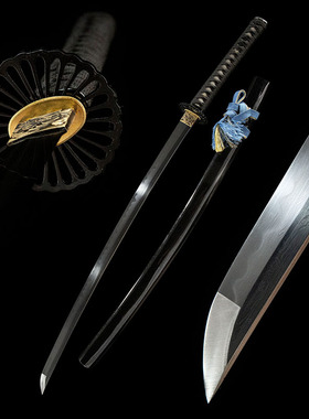 龙泉花纹钢日本刀一体长刀东洋武士刃打刀居合道钢刀katana未开刃