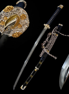 高档手工武士长刀居合道太刀一体