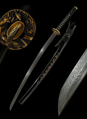 樱华打刀大马士革纹日本刀剑