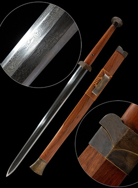 卫青战剑龙泉市锻打宝剑酸枝木