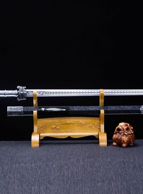 龙泉市刀剑高锰钢一体手工四面