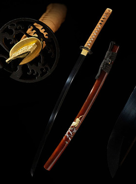 高锰钢日本刀一体长刀武士刃龙泉刀剑东洋居合打刀katana未开刃