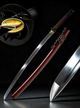 锰钢一体长刀赤魔打刀日本武士刃龙泉锻打刀剑居合katana未开刃