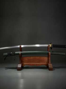 手工日本刀覆土烧刃居合刀东洋长刀katana武士刃道具摆件未开刃
