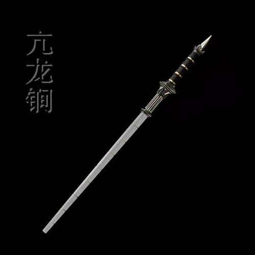龙泉狄仁杰亢龙锏十八班兵器实心