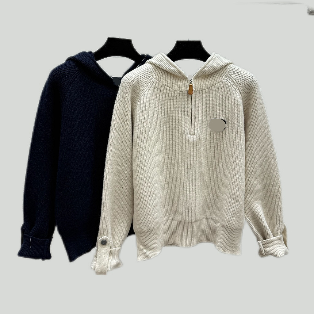 小香风logo车章刺绣皮革拉链