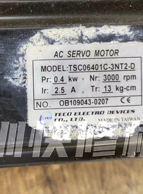 TSC06401C-3NT2-D伺服电机TED马达磁铁线圈编码器轴承等维修