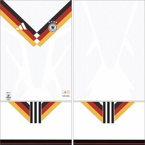 Germany 德国队 2026年世界杯 球衣AI矢量图案cdr服装设计素材