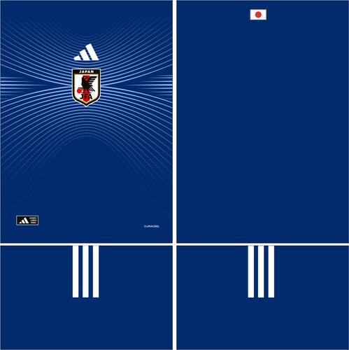 Japan 日本 2026年世界杯 球衣AI矢量图案cdr服装设计素材