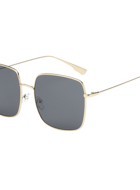 欧美时尚大框墨镜女双色防紫外线太阳眼镜夏季西北旅游防晒护目镜