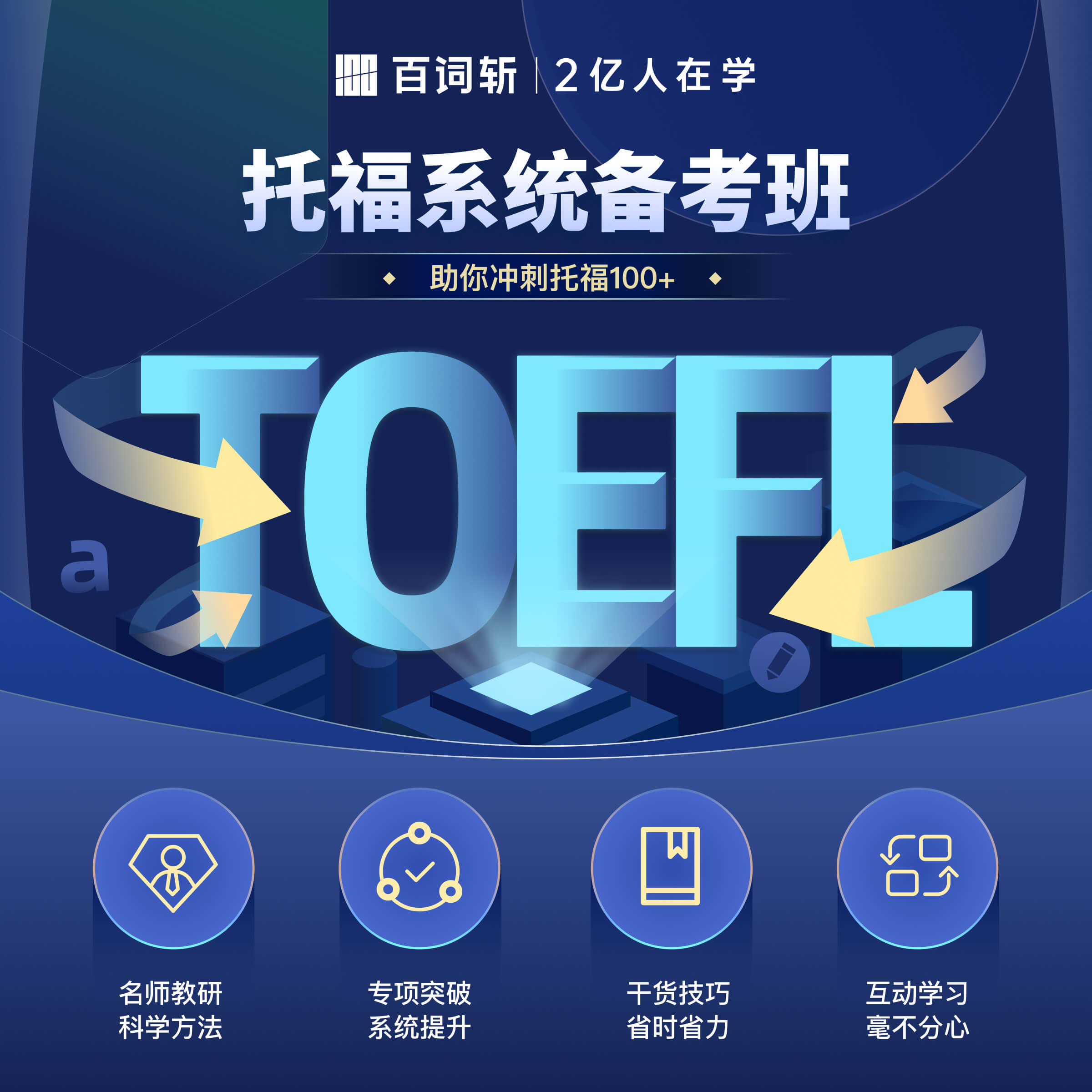 百词斩-托福toefl旗舰版网课留学移民高分课英语口语阅读