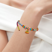 一帆风顺锦鲤手链五彩丝线手绳女新中式 国风好运彩色玄学旺财手串