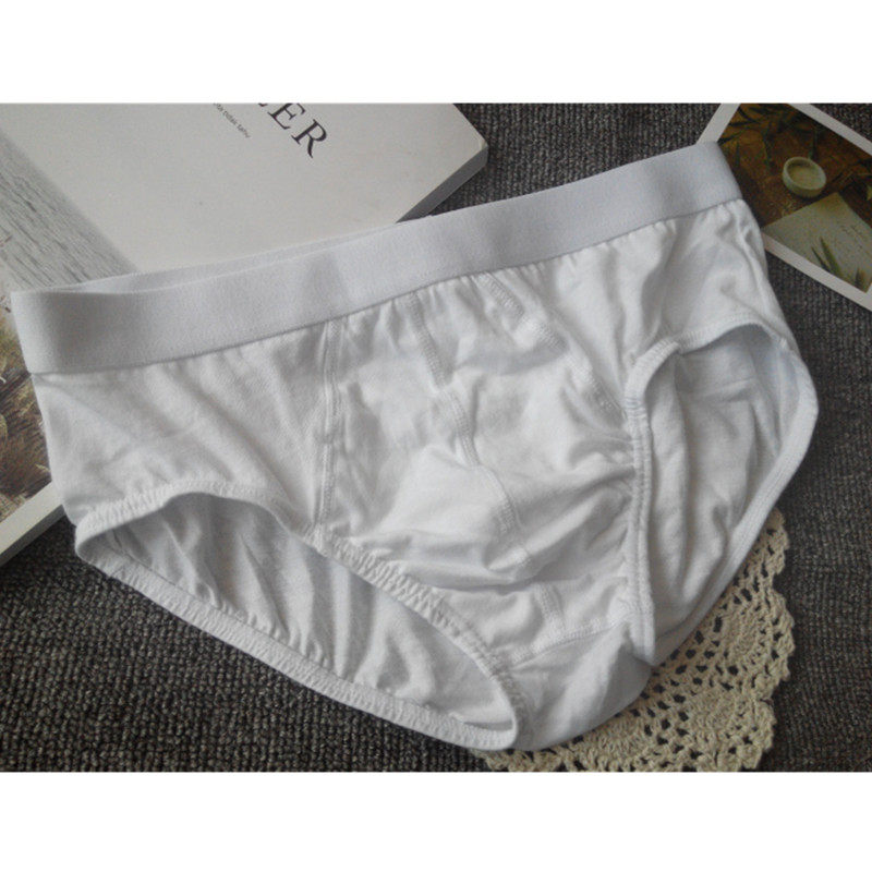 3条装男士纯棉内裤全棉三角白色性感中腰有大码透气吸汗棉质面料,女士内衣/男士内衣/家居服,男三角内裤,淘宝优惠券,粉丝福利购,淘宝优惠卷