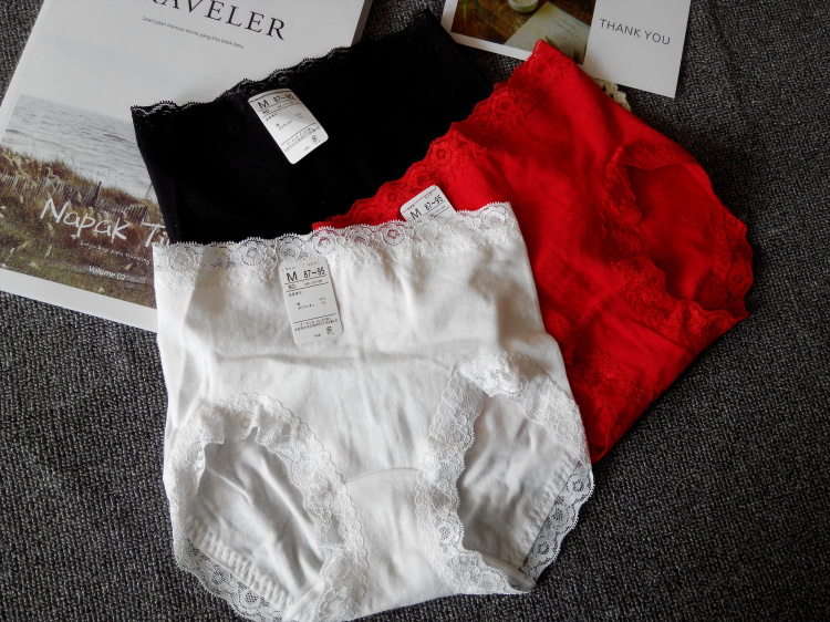 外贸出口女士纯棉内裤白色包臀