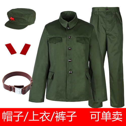 65式绿套装上衣涤卡单裤子套装