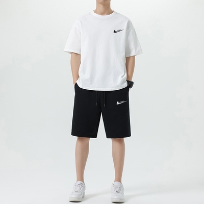 耐克顿男夏季时尚百搭纯棉两件套