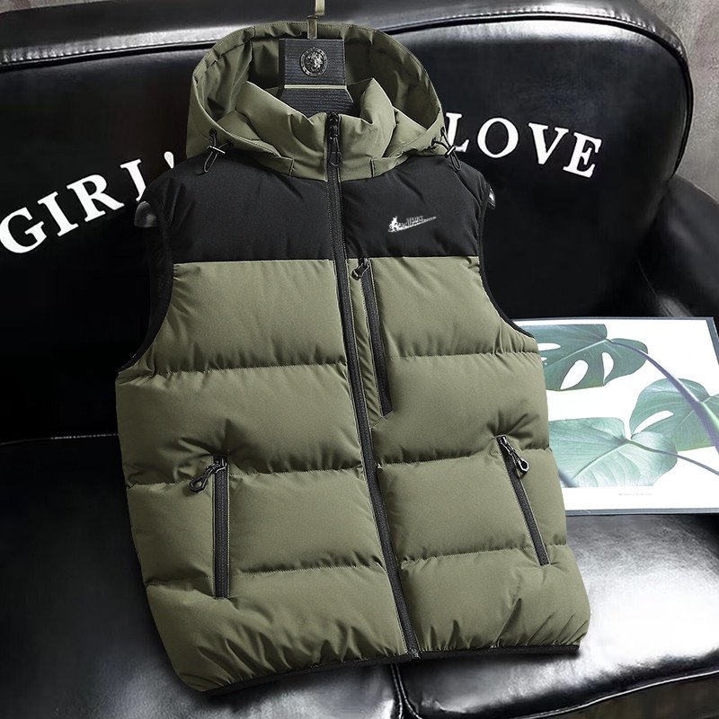 耐克顿羽绒棉马甲男士秋冬季潮牌无袖坎肩加厚保暖连帽背心外套帅,男装,羽绒马甲,淘宝优惠券,粉丝福利购,淘宝优惠卷