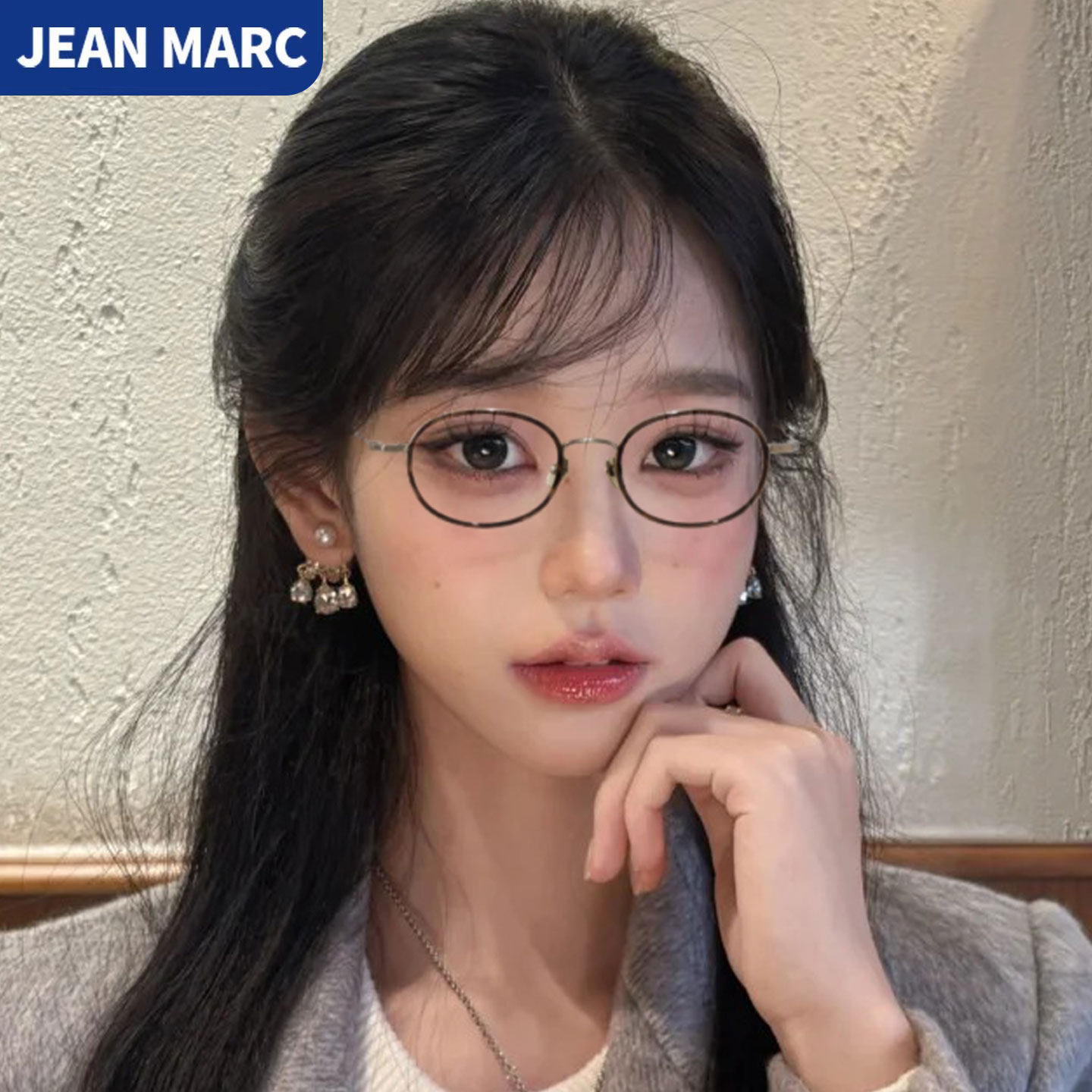 日系复古椭圆小框眼镜框女近视可配有度数超轻纯钛素颜神器眼睛架