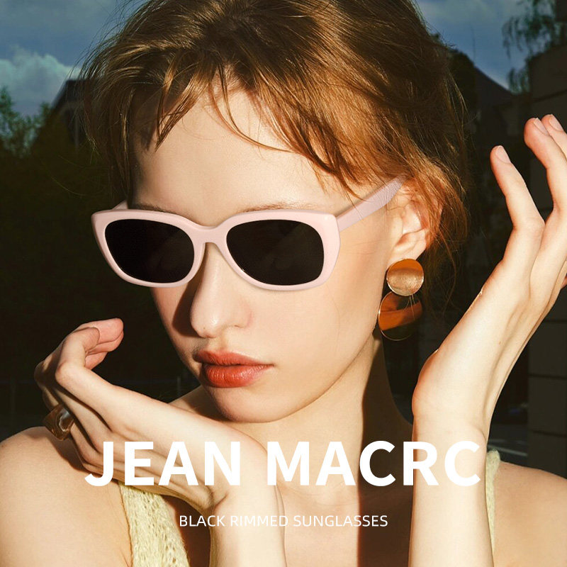 GM新款猫眼墨镜防晒女款复古搞怪太阳镜小框近视防紫外线不偏光