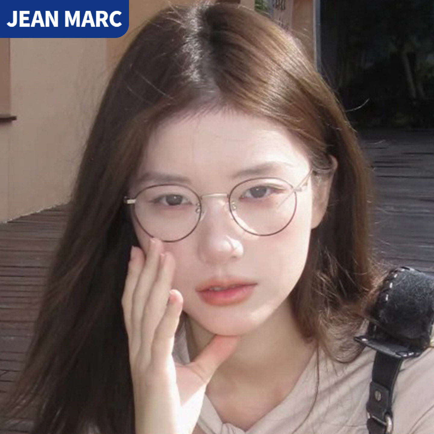 复古文艺圆框眼镜架近视女款纯钛细框素颜神器可配度数超轻眼镜框