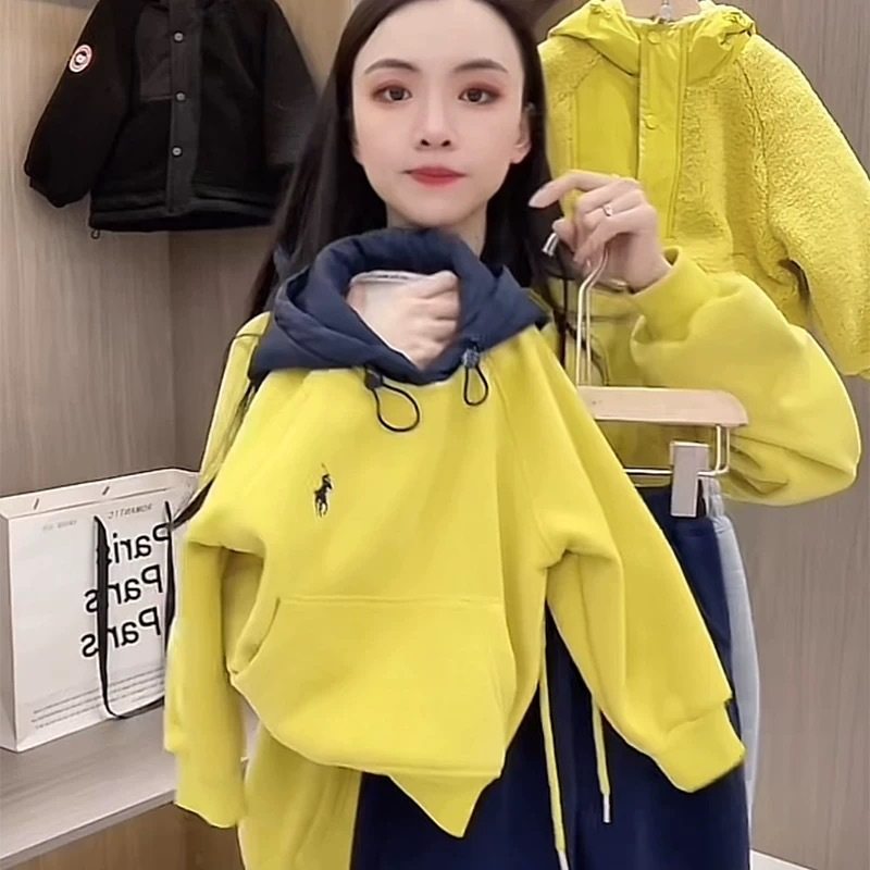 冬季亲子装2025新款母子装一家三口洋气韩版刺绣母女连帽卫衣加绒