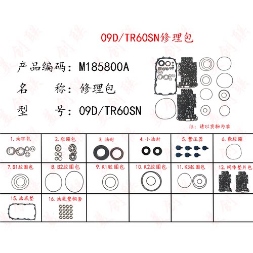 适配保时捷卡宴09D阀体垫片
