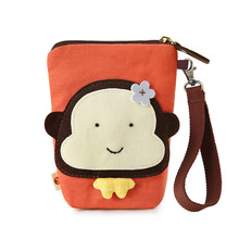 手拿夏天小包包女迷你可爱手提包小巧轻便帆布包钥匙装手机包竖款