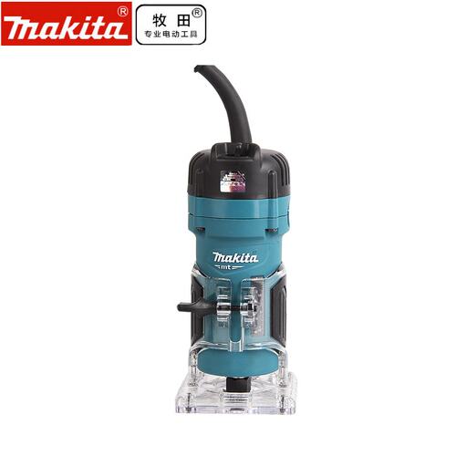 新款日本Makita牧田M3700B木工修边机木材开槽机家具雕刻电木铣