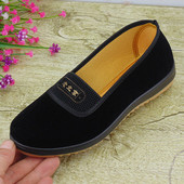 春秋老太太小号鞋 子 休闲女单鞋 女妈妈北京布鞋 奶奶平跟软底防滑鞋