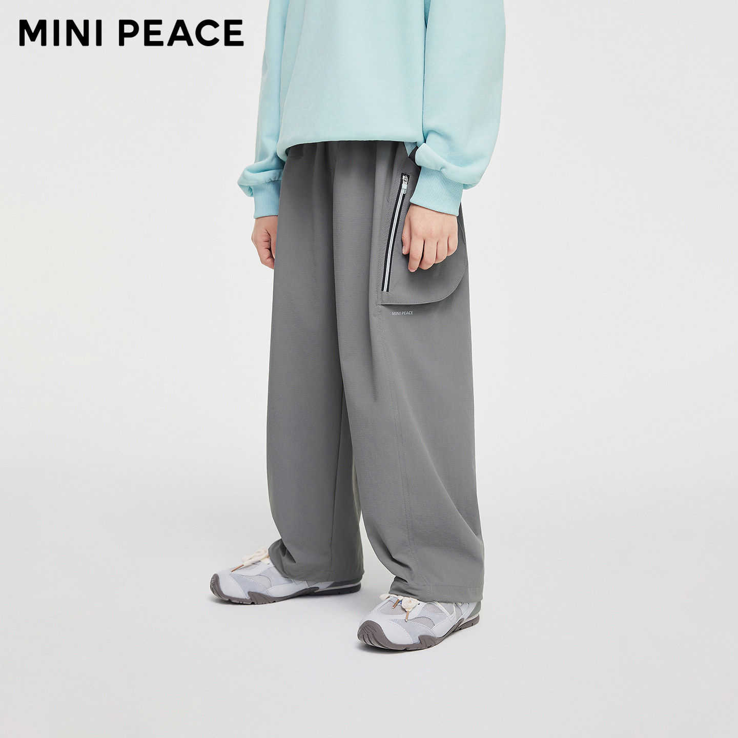 【运动系列】MINIPEACE太平鸟童装男童裤子秋季长裤中大童工装裤