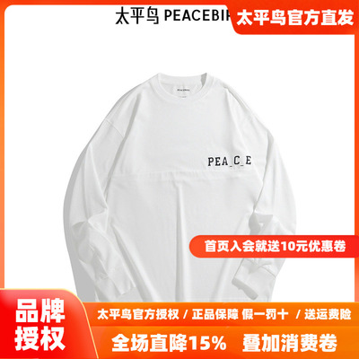 【商场同款】太平鸟男装 T恤26春新款重磅刺绣t恤 B2CPE3133