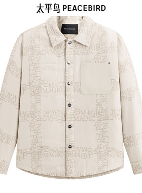 太平鸟男装衬衫式羽绒服BAACE4114