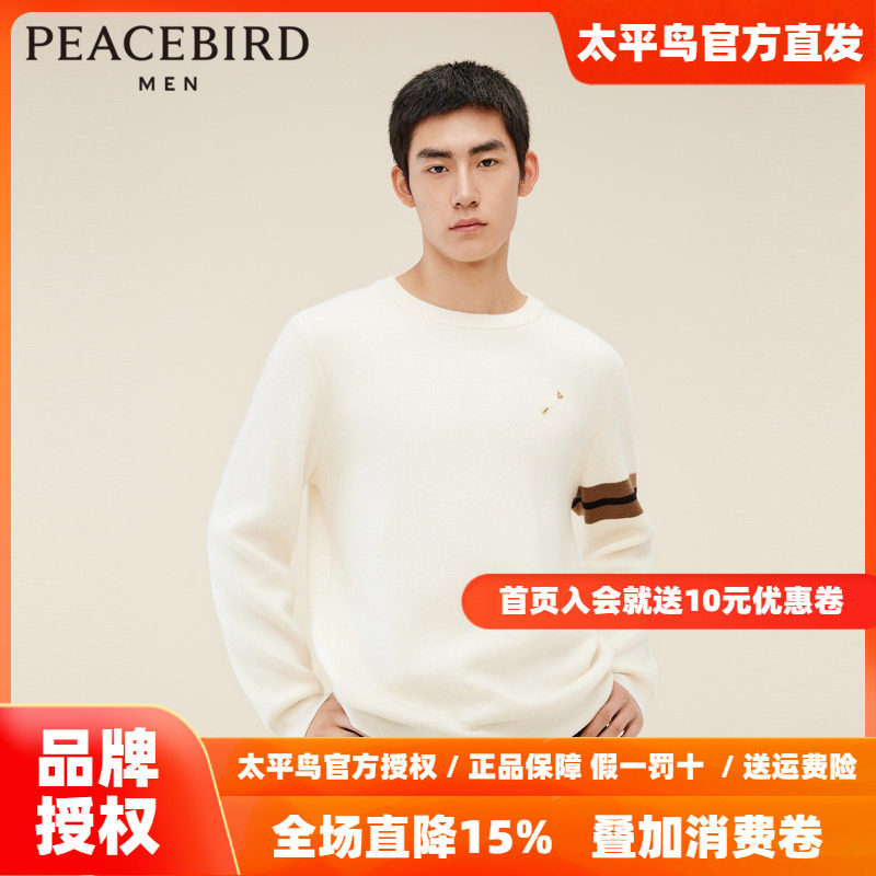 【商场同款】太平鸟男装羊绒毛套衫新款时尚羊毛针织衫B1EBD412