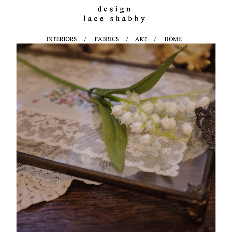 laceshabby新款法式插花仿真花束