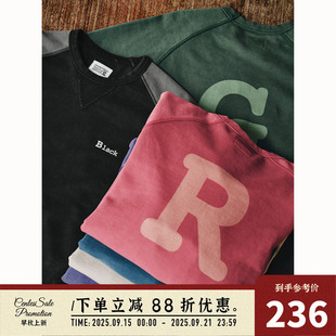 CENLES N.COLOR 系列 做舊褪色衛(wèi)衣男圓領(lǐng)套頭外套基礎(chǔ)秋冬 AW24