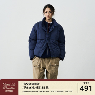 立领绗线新雪丽暖绒夹克棉服外套情侣款 CENLES 美式 秋冬新款 AW25